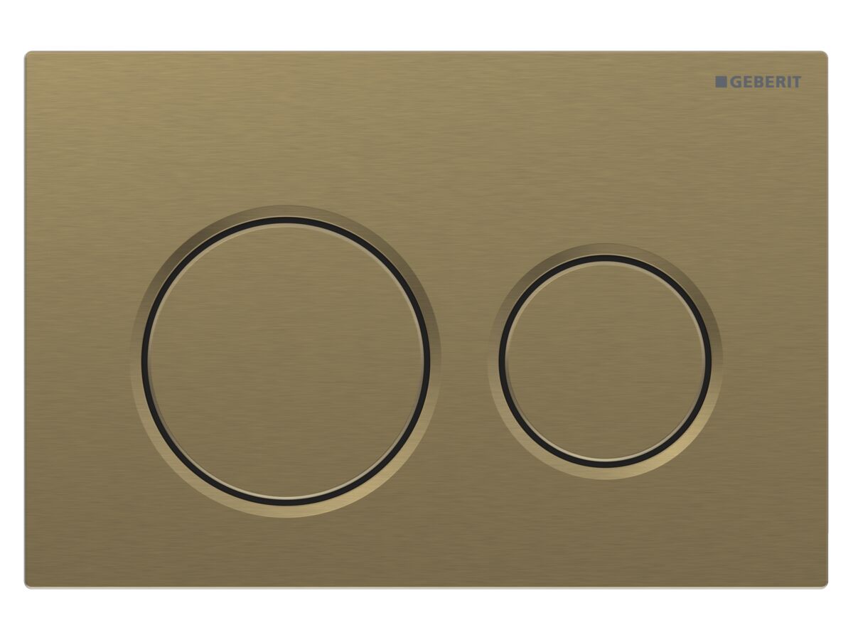 Hero - Geberit Omega01 Dual Flush Button Brushed Brass