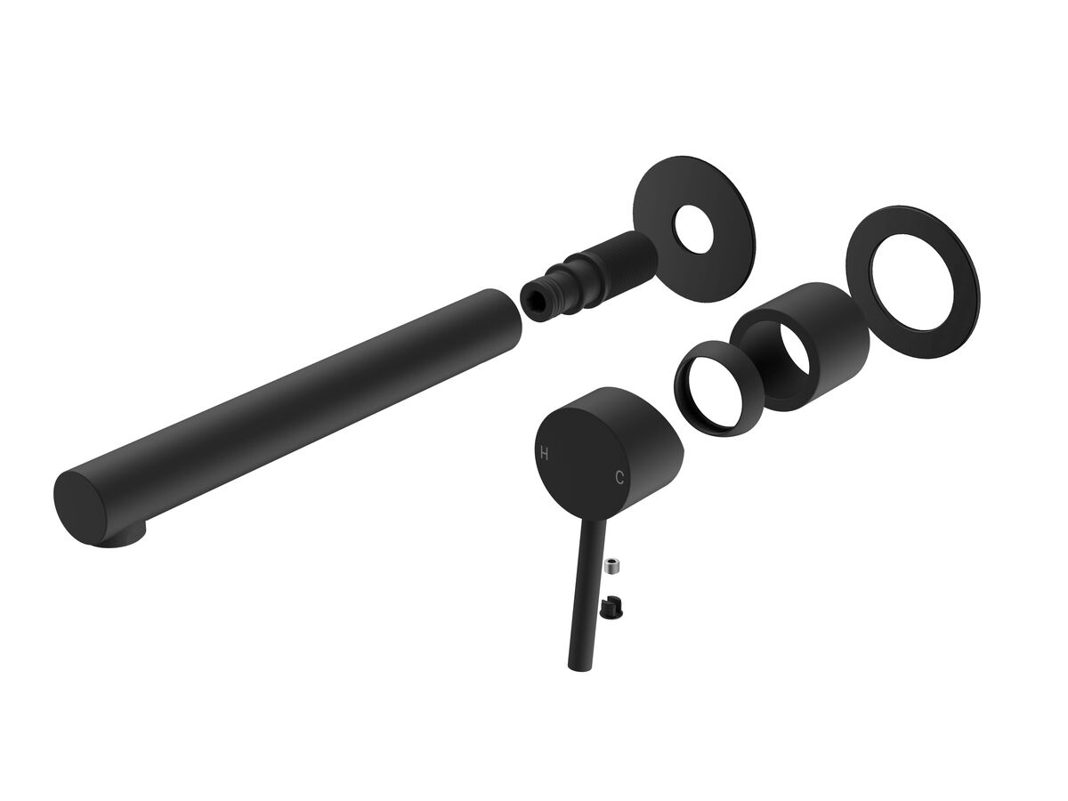 Mizu Drift MK2 Wall Basin Mixer 2-Piece Kit Matte Black