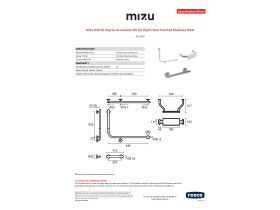 Specification Sheet - Mizu Drift 90 Degree Accessible WC Kit Right Hand Polished Stainless Steel