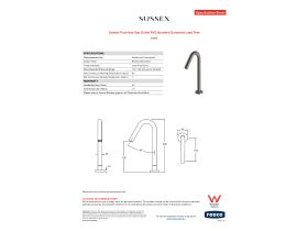 Specification Sheet - Sussex Pure Hob Spa Outlet PVD Brushed Gunmetal Lead Free