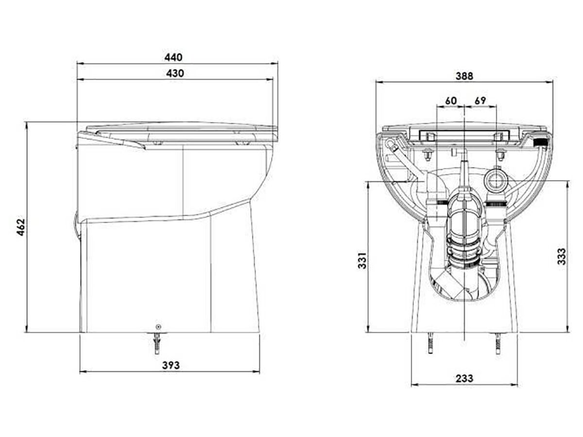 Sanicompact (C43 Eco) Macerating Toilet Suite