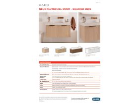 Technical Guide - Kado Neue Fluted Squared Ends All Door Wall Hung Vanity