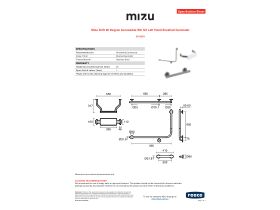 Specification Sheet - Mizu Drift 90 Degree Accessible WC Kit Left Hand Brushed Gunmetal