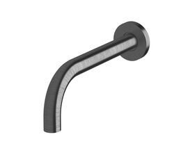 Sussex Scala 25mm Curved Bath Outlet 200mm LUX PVD Brushed Smoke Gunmetal