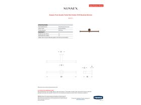 Specification Sheet - Sussex Pure Double Toilet Roll Holder PVD Brushed Bronze