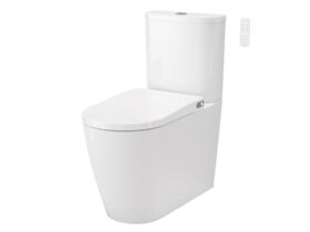 Hero - Caroma Forma II Bidet Cleanflush Close Coupled Back to Wall Overheight Toilet Suite Gloss White (4 Star)