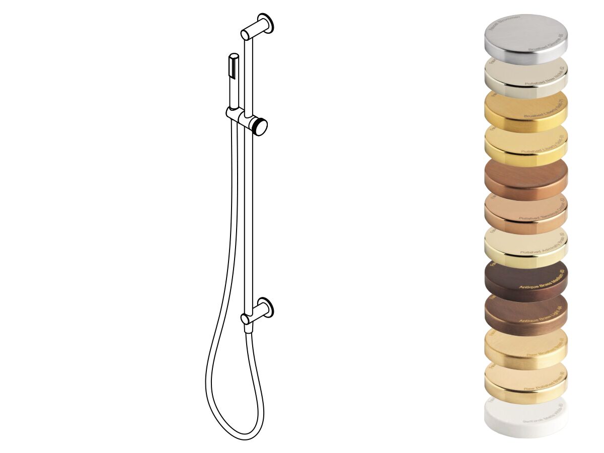 Hero - Faucet Strommen Vara Disc Single Rail Shower Specialty Finish (3 Star)