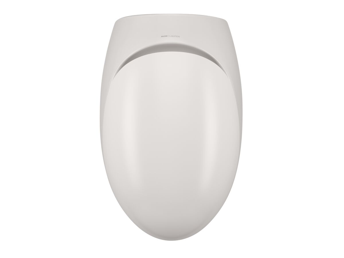 Supporting Image 3 - LAUFEN Alessi Rimless Wall Hung Pan with Soft Close Seat Matte White (4 Star) - Top