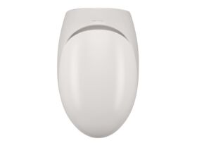 Supporting Image 3 - LAUFEN Alessi Rimless Wall Hung Pan with Soft Close Seat Matte White (4 Star) - Top