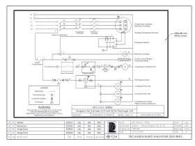 Wiring Diagram - Tecumseh Condensing Unit D.O.L. 3 Phase Three Fan