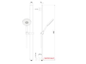 Nikles Pure Single Waterrail 140mm Chrome (3 Star)