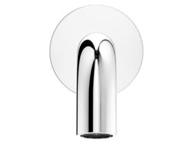 Supporting Image 2 - Mizu Drift Wall Basin/Bath Outlet Curve Spout 110mm Chrome (6 Star) Lead Free - Front