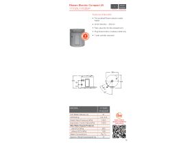 Specification Sheet - Rheem 25L Electric Hot Water System