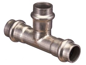 >B< Press Stainless Steel Equal Tee 15mm
