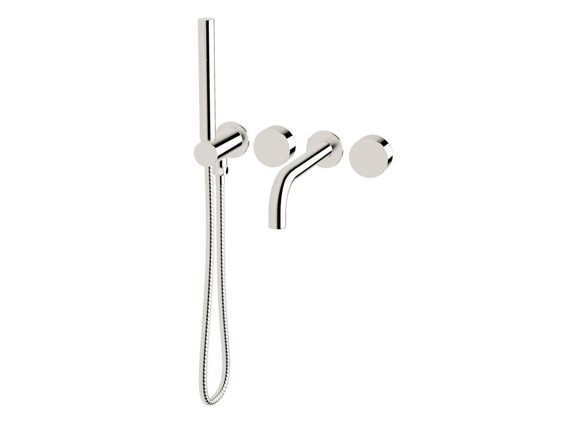 Sussex Pure Progressive Bath Mixer Tap System 250mm with Handshower Right Hand Chrome (3 Star)