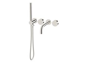 Sussex Pure Progressive Bath Mixer Tap System 250mm with Handshower Right Hand Chrome (3 Star)