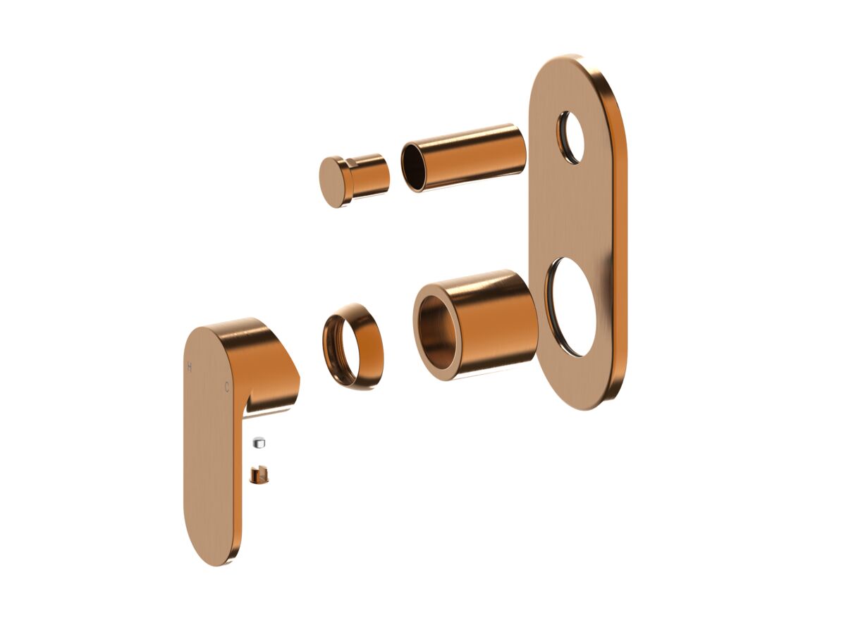 Hero - Mizu Soothe MK2 Shower Mixer with Diverter Trimset Brushed Bronze