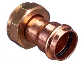 >B< Press Valve Adaptor 1 1/4" BSP x 32mm Copper