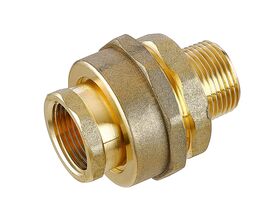 Union Barrel Male & Female Brass 20mm