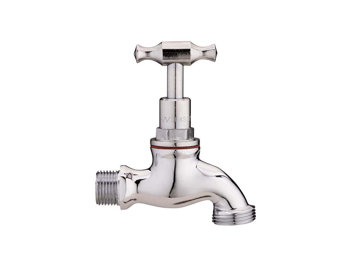 Hero - Dura Bib Hose Male T-Head Chrome (O-Ring) 15mm Lead Free