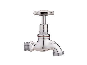 Hero - Dura Bib Hose Male T-Head Chrome (O-Ring) 15mm Lead Free