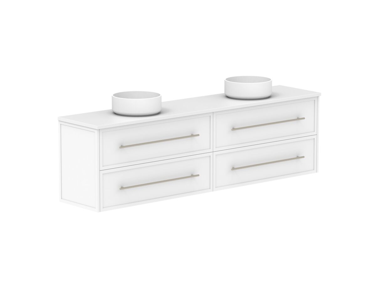 Supporting Image - Kado Lux Ensuite All Drawer Twin 1800mm Wall Hung Double Basin 20mm Top Shaker