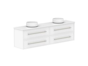 Supporting Image - Kado Lux Ensuite All Drawer Twin 1800mm Wall Hung Double Basin 20mm Top Shaker