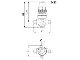 Castel Packed Cap Line Valve Solder
