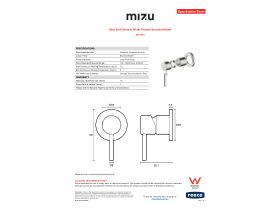 Specification Sheet - Mizu Drift Shower Mixer Trimset Brushed Nickel