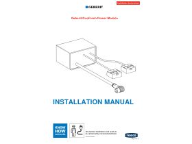 Installation Instructions - Geberit DuoFresh Power Module