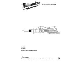 User Manual - Milwaukee M12 Soldering Iron