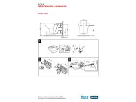 Installation Instructions - Roca Meridian Wall Pan with Soft Close Seat Quick Release MK2 White/Chrome (4 Star)
