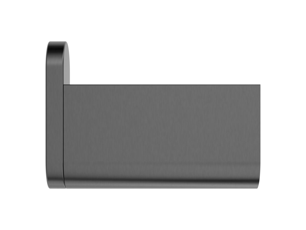 Supporting Image - Mizu Soothe Robe Hook Brushed Gunmetal - Side