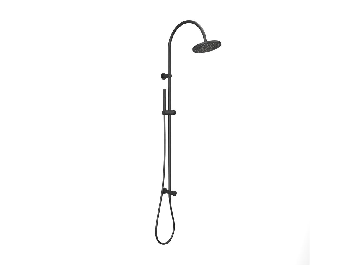 Hero - Faucet Strommen Vara Disc Twin Rail Shower Matte Black (3 Star)