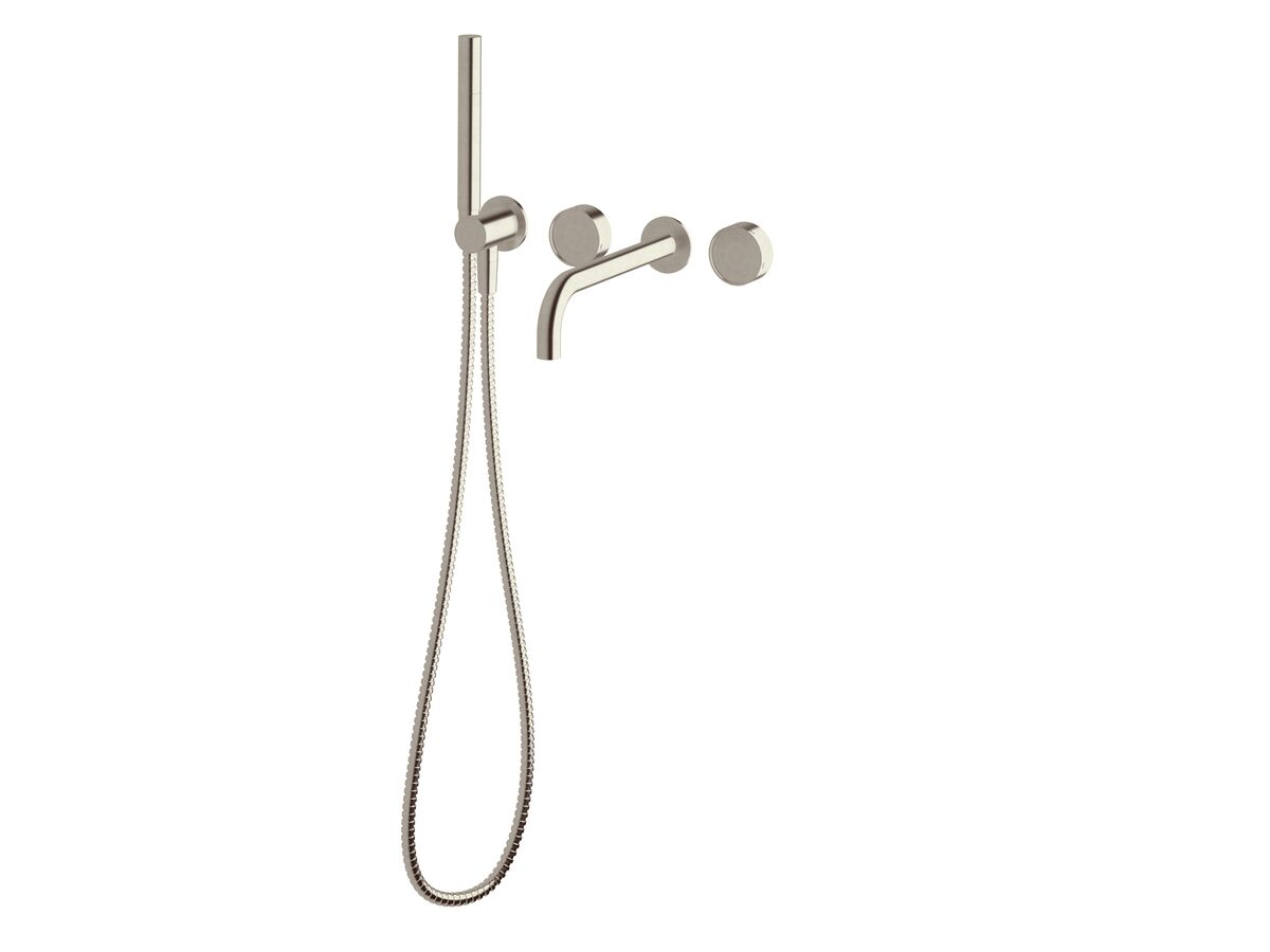 Hero - Sussex Pure Elemental Progressive Bath Mixer System with Handshower 250mm PVD Brushed Nickel