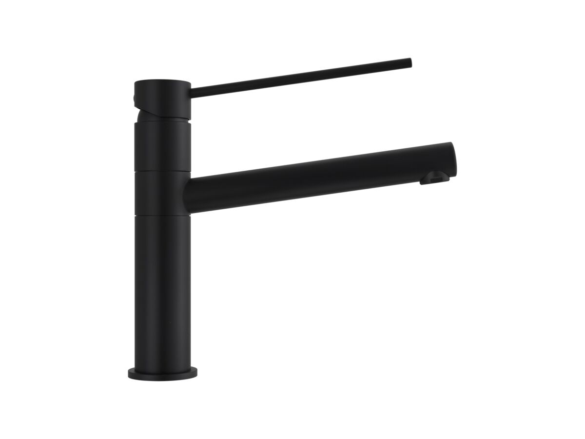 Supporting Image - Mizu Drift Sink Mixer Extended Lever with Red & Blue Indicators Matte Black (5 Star) Lead Free