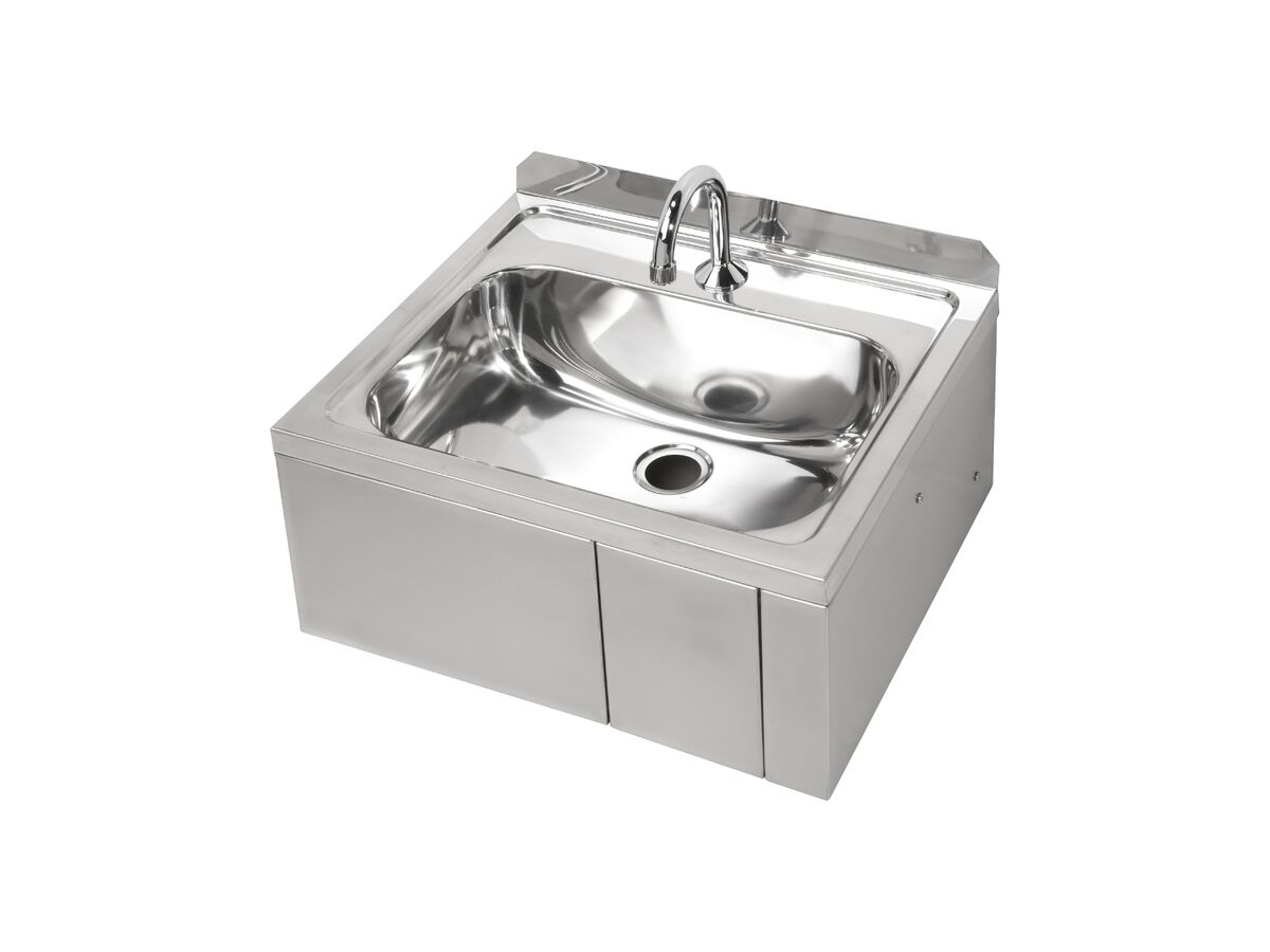 Knee Operated Basin Pre Plumbed Includes Temp Valve Complete from Reece