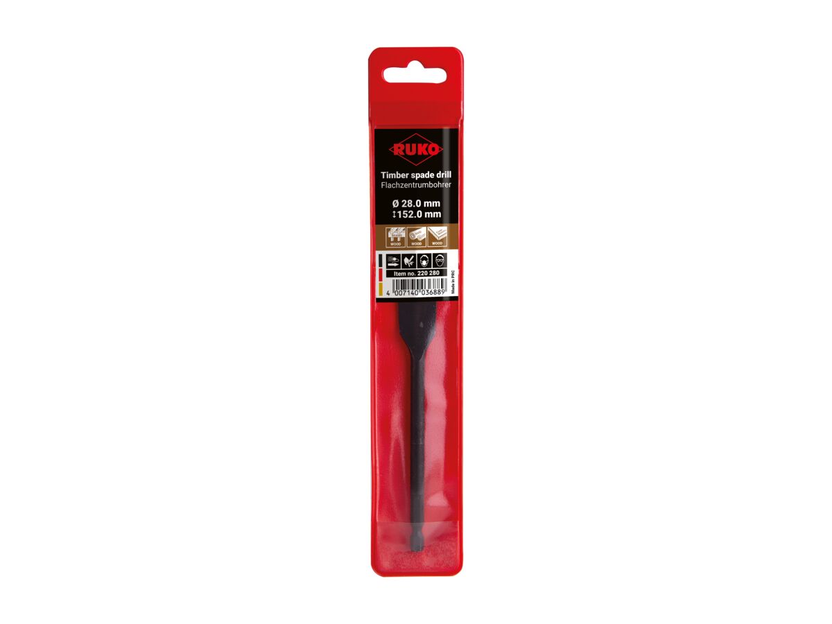 Ruko Timber Spade Bit - 28mm