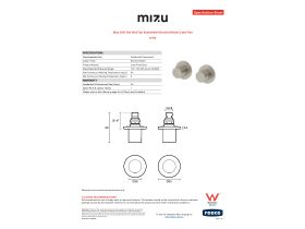 Specification Sheet - Mizu Drift Dial Wall Top Assemblies Brushed Nickel Lead Free