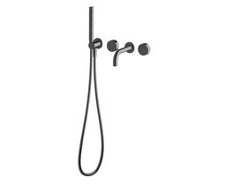Hero - Sussex Pure Elemental Progressive Bath Mixer System with Handshower 160mm PVD Brushed Gunmetal