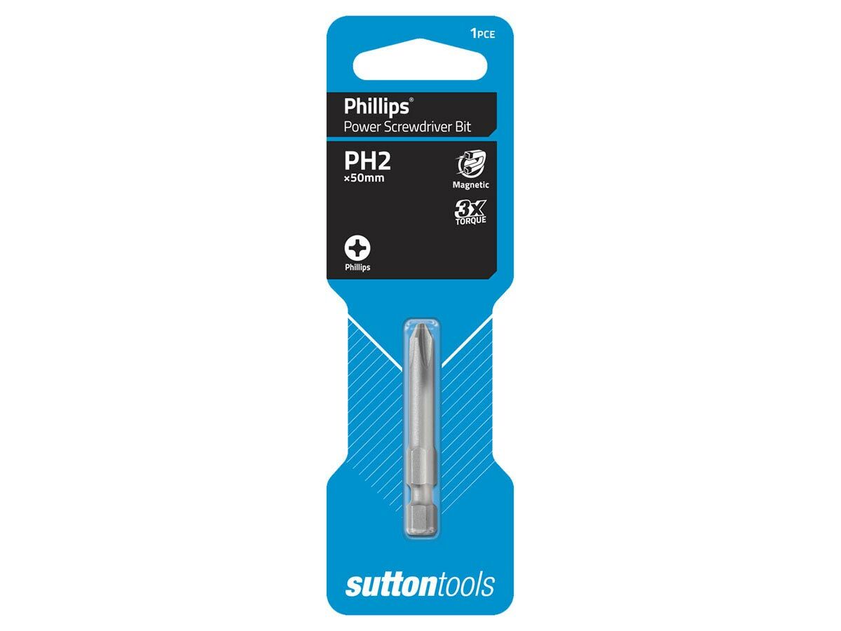 Tek Phillips Bit #2 x 50mm Single End (Card 2)