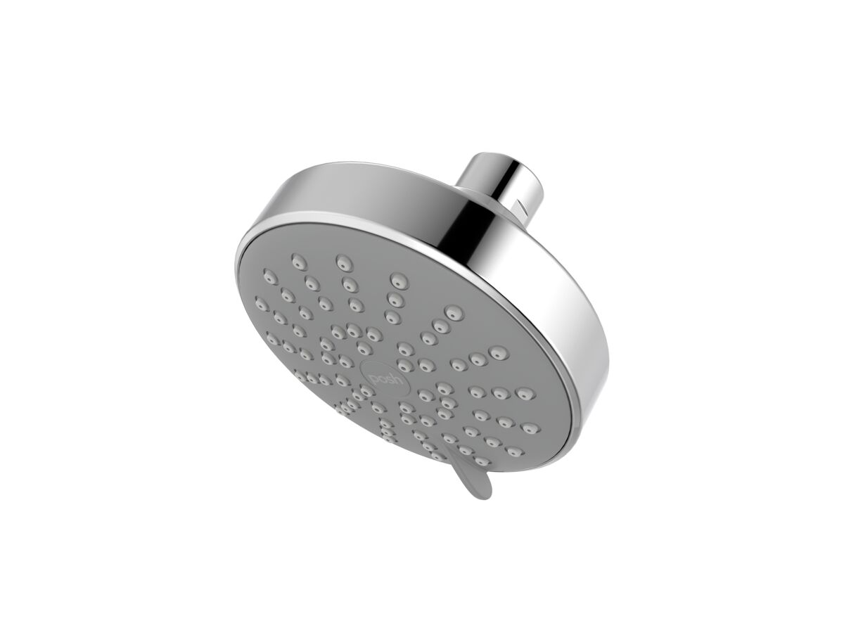 Posh Solus Mk3 Wall Shower Rose 3 Function Chrome (4 Star)