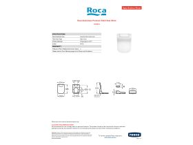 Specification Sheet - Roca MultiClean Premium Bidet Seat White