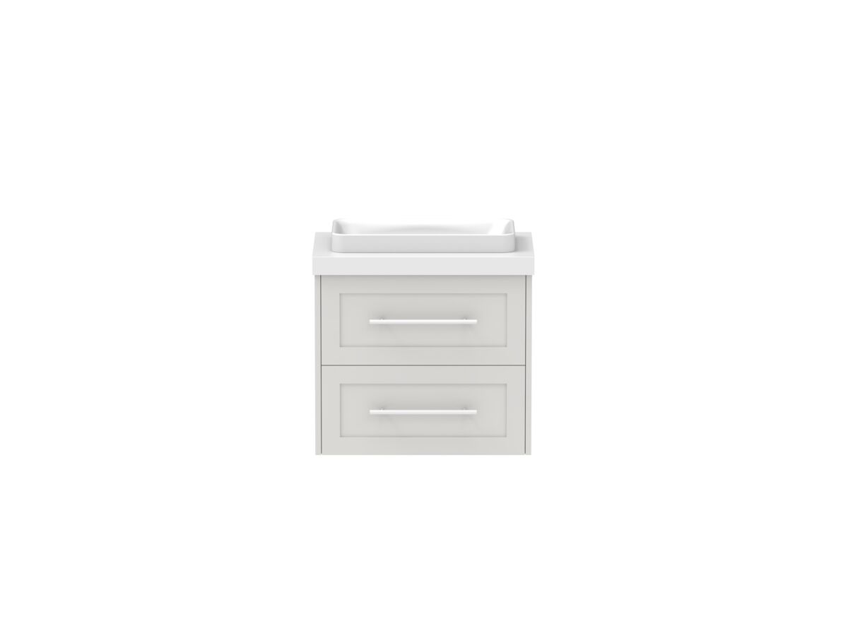 Hero - Kado Lux Ensuite All Drawer Twin 600mm Wall Hung Centre Basin 50mm Top