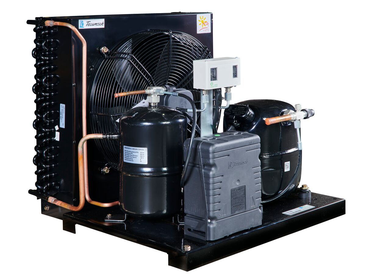 Tecumseh AJ2 HTA Condensing Unit 1 1/2 R404 MHBP CAJT4519ZHR-FZ-3 with Pressure Control 1.6 HP
