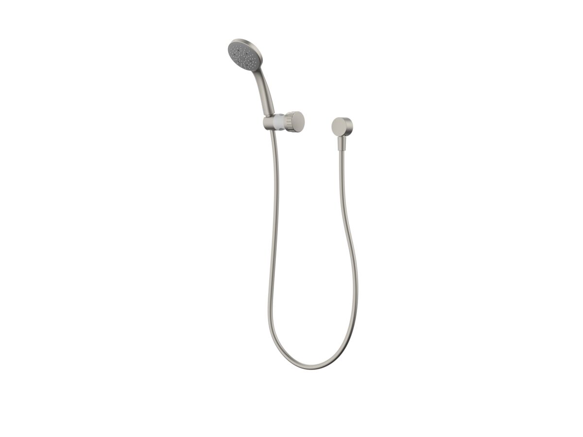 Hero - Posh Solus MK3 Grab Single Rail Shower Conversion Kit 1 Function with Wall Water Inlet Brushed Nickel (4 Star)