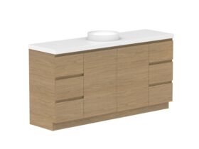 Supporting Image - Posh Domaine 1800mm Floor Mount Vanity Unit Conventional Single Bowl 50mm Top