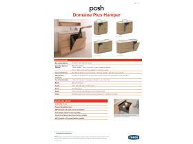 Technical Guide - Posh Domaine Plus Hamper Floor Mount Vanity