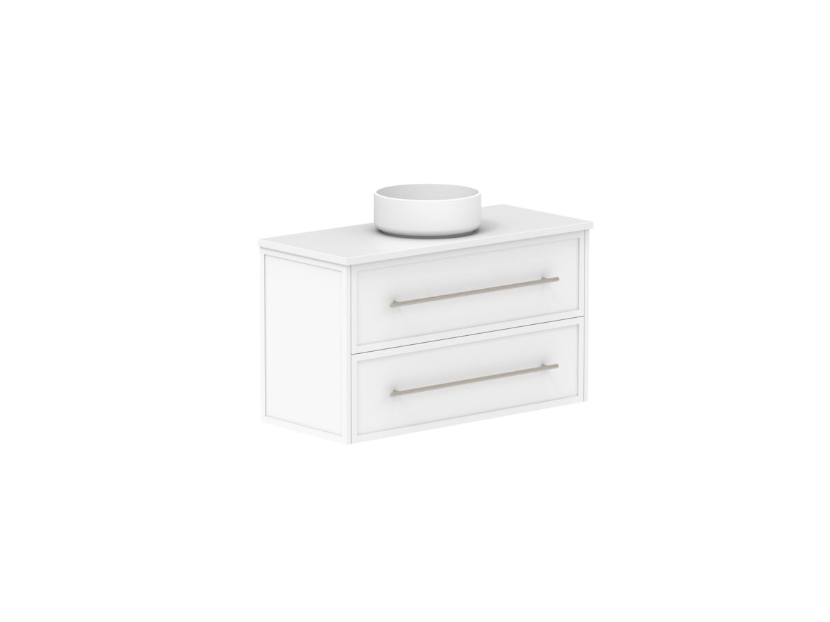 Supporting Image - Kado Lux Ensuite All Drawer Twin 900mm Wall Hung Centre Basin 20mm Top Shaker