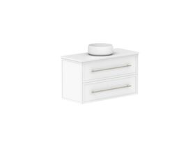 Supporting Image - Kado Lux Ensuite All Drawer Twin 900mm Wall Hung Centre Basin 20mm Top Shaker